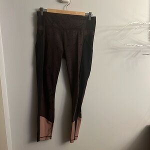 Maroon and black pants
